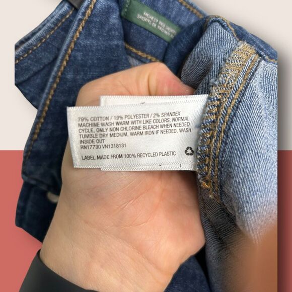 👖 HIGHEST RISE STRETCH WILD FABLE JORTS JEAN DENIM SHORTS SZ 12 / 32R - Picture 4 of 6
